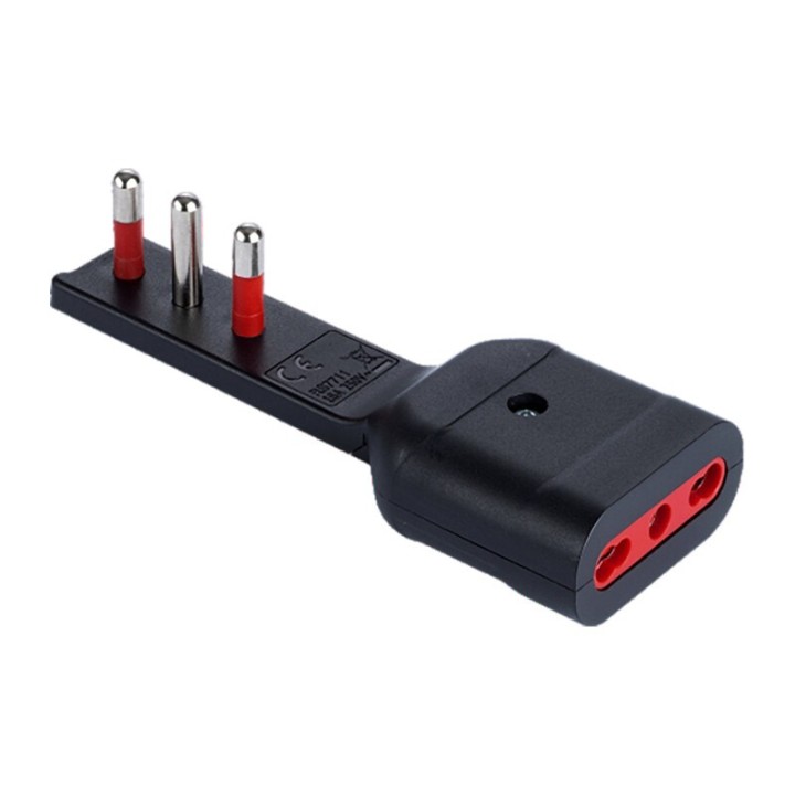ROSI 7711N ADATTATORE 90 ULTRAPIATTO PRESA 16A 2P+T BIP NRO