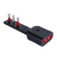 ROSI 7711N ADATTATORE 90 ULTRAPIATTO PRESA 16A 2P+T BIP NRO