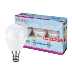LED SFERA 5,5W E27 490 LM 6400K FREDDA 3 PZ