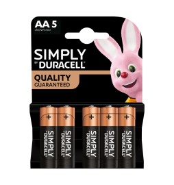 DURACELL SIMPLY ALCALINA STILO 5 PZ