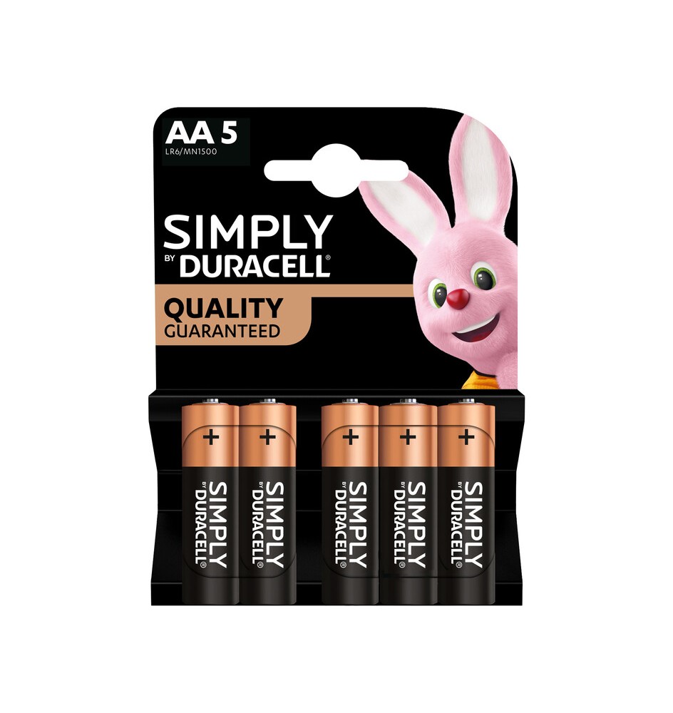 DURACELL SIMPLY ALCALINA STILO 5 PZ