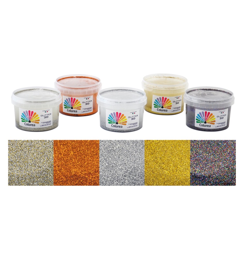 GLITTER PER DECORAZIONI ml.250 - color argento/oro