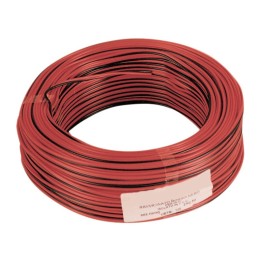 CAVO ELETTRICO HI-FI 2X1,00 MM ROSSO-NERO