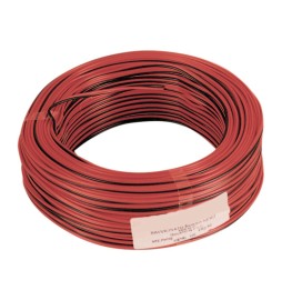 CAVO ELETTRICO HI-FI 2X1,00 MM ROSSO-NERO