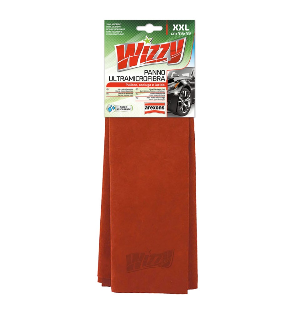 PANNO ULTRA MICROFIBRA PER AUTOVETTURE 'WIZZY' cm 49 x 49