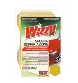 SPUGNA LAVAGGIO AUTO DOPPIA AZIONE 'WIZZY' cm 16 x 10,5 x 7