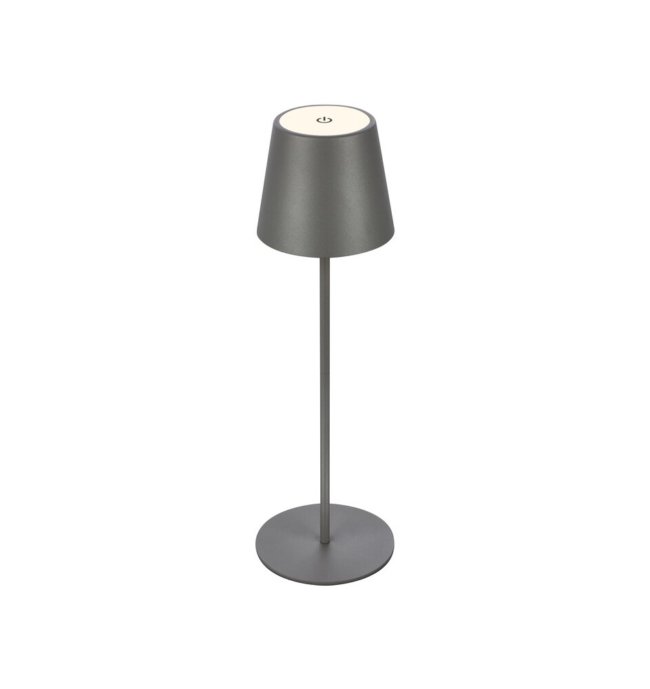 LAMPADA DA TAVOLO BT10004 BATT RICARIC GRIGIO