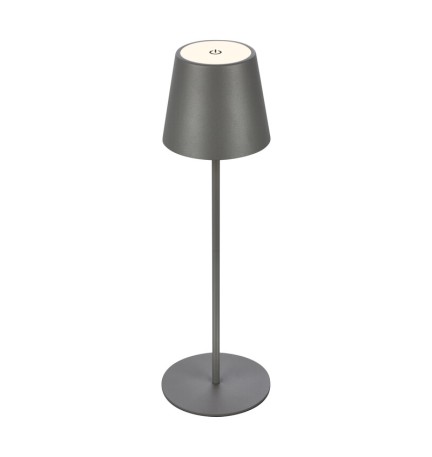 LAMPADA DA TAVOLO BT10004 BATT RICARIC GRIGIO