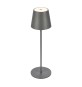 LAMPADA DA TAVOLO BT10004 BATT RICARIC GRIGIO