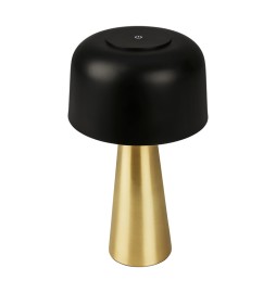 LAMPADA DA TAVOLO BT10005 BATT RICARIC NERO/ORO