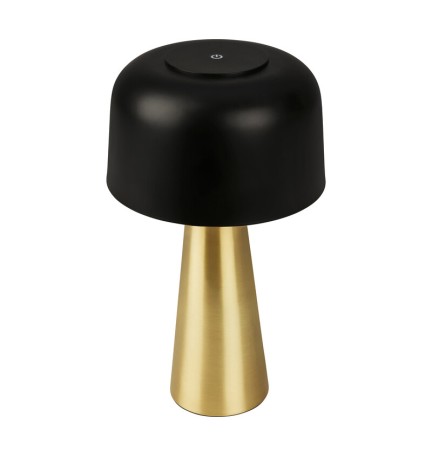 LAMPADA DA TAVOLO BT10005 BATT RICARIC NERO/ORO