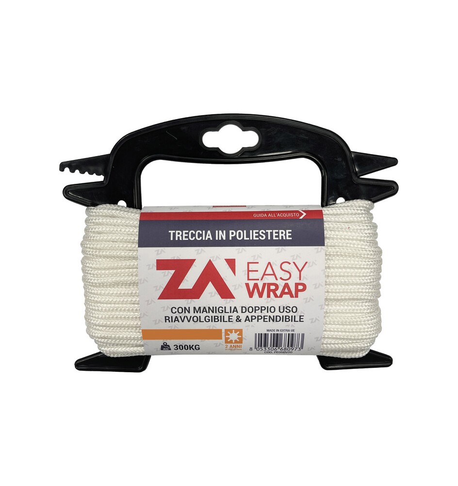 FUNE POLIESTERE 6 MM CF 20 M BIANCO