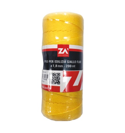 FILO P/EDILIZIA 1,8 MM CF 200 M GIALLO