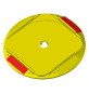 BASETTA INCAVO TONDO CON CATARIFRANGENTE cm 21,1 x 21,6 x h.2,2 (esterno)