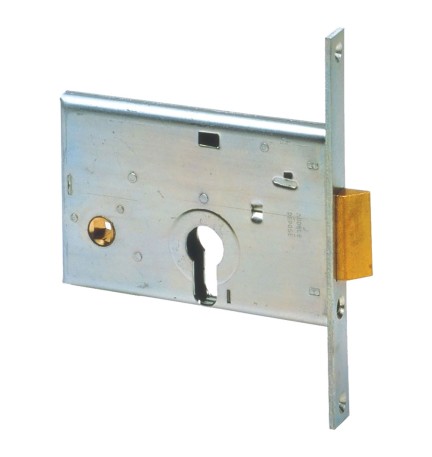 SERRATURA DA INFILARE PER ALLUMINIO ART. 44145 E58 front.mm 16 / inter.mm 48