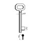SILCA 5010 CHIAVE PATENT PASSEPARTOUT CORTA BRONZATA