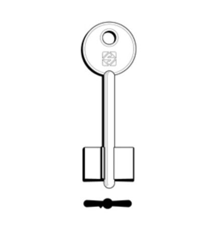 SILCA 5AU5 CHIAVE DOPPIA MAPPA OTTONE