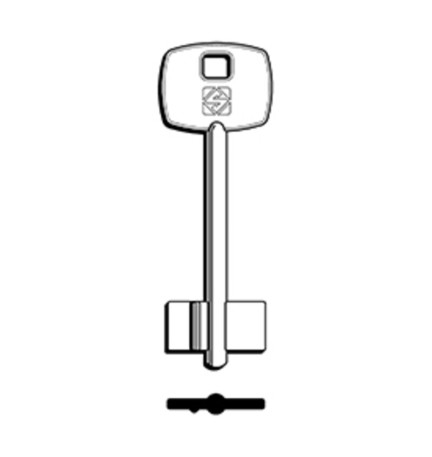 SILCA 5DS1 CHIAVE DOPPIA MAPPA OTTONE