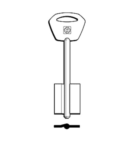 SILCA 5EY32 CHIAVE DOPPIA MAPPA OTTONE