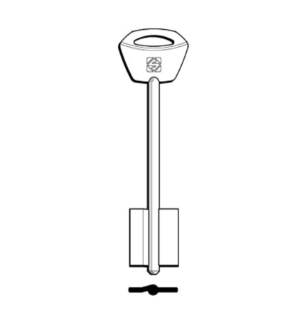 SILCA 5EY34 CHIAVE DOPPIA MAPPA OTTONE