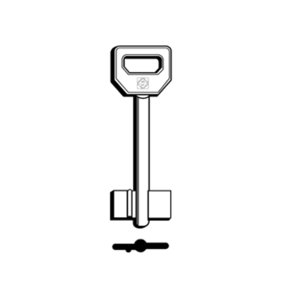 SILCA 5FI13 CHIAVE DOPPIA MAPPA OTTONE