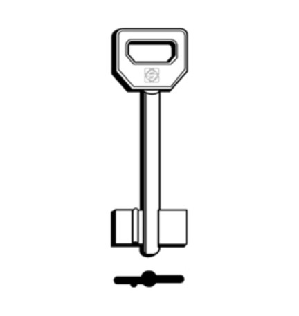 SILCA 5FI13 CHIAVE DOPPIA MAPPA OTTONE