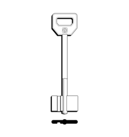 SILCA 5FI17 CHIAVE DOPPIA MAPPA OTTONE