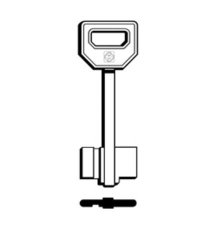 SILCA 5FI5 CHIAVE DOPPIA MAPPA OTTONE