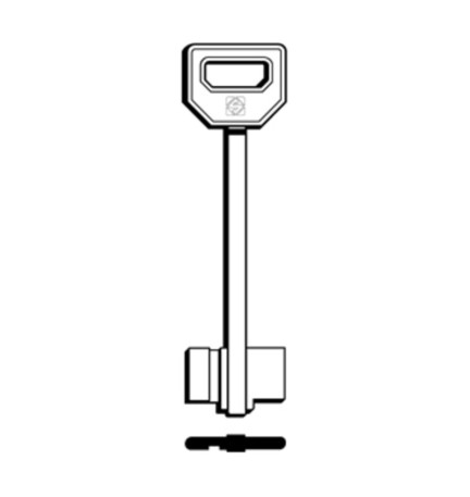 SILCA 5FI7 CHIAVE DOPPIA MAPPA OTTONE