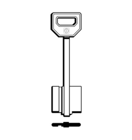 SILCA 5FI9 CHIAVE DOPPIA MAPPA OTTONE