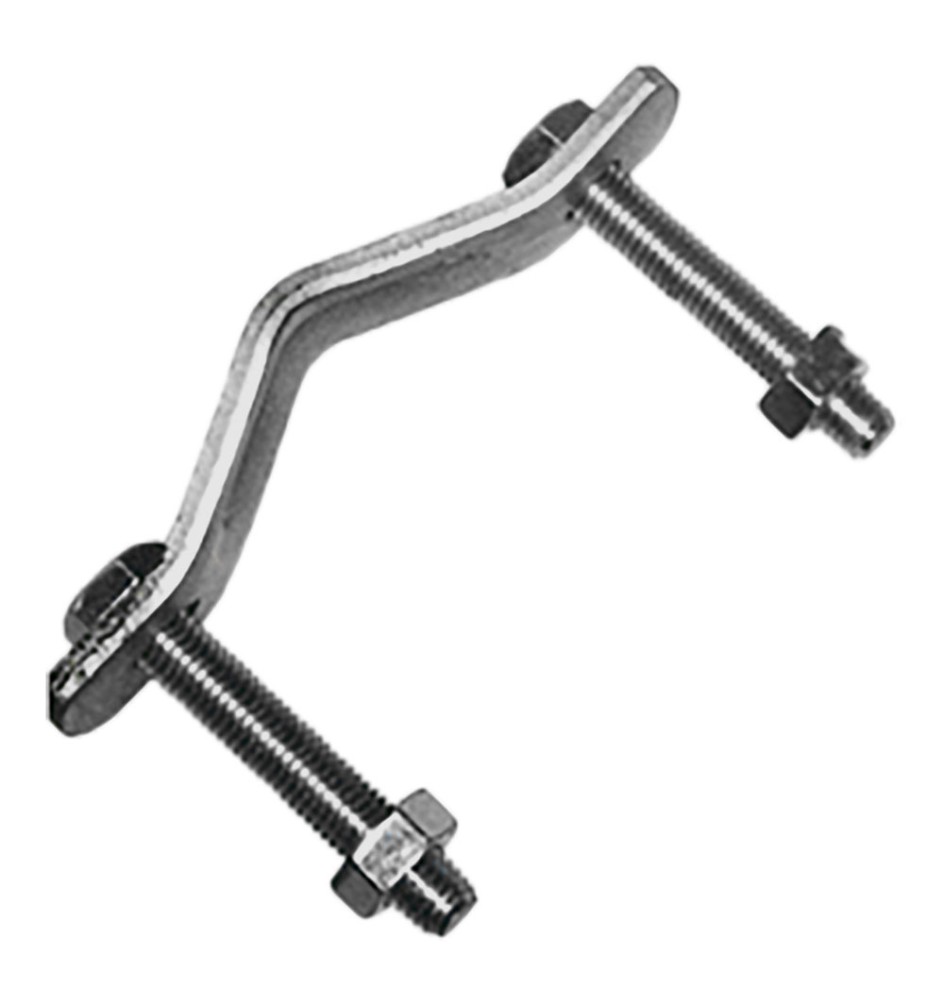 STAFFA DI FISSAGGIO PER PALO PARABOLA ancoraggio palo 40  80 mm