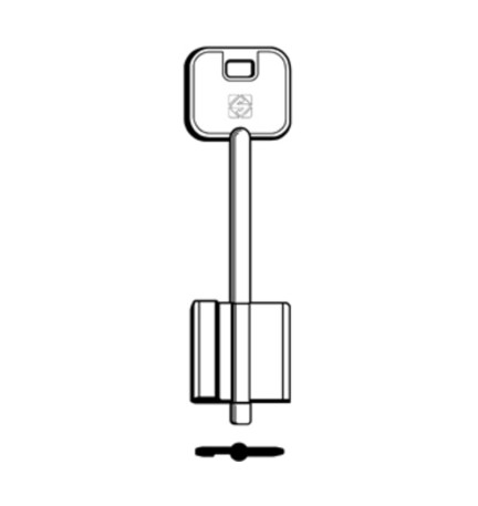 SILCA 5R3 CHIAVE DOPPIA MAPPA OTTONE