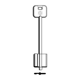SILCA 5R9 CHIAVE DOPPIA MAPPA OTTONE