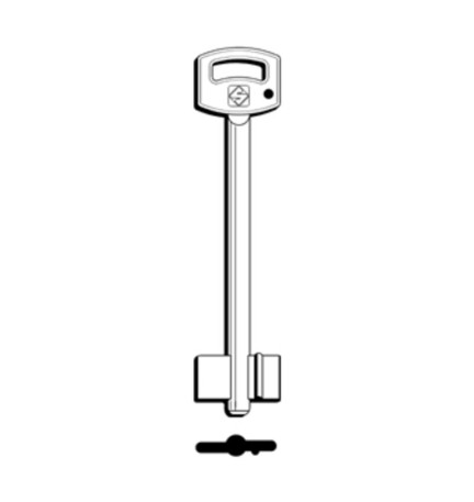 SILCA 5SAB4 CHIAVE DOPPIA MAPPA OTTONE