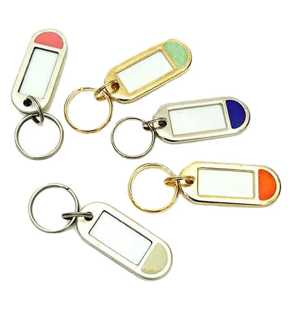 TARGHETTA PORTACHIAVI con doppio anello