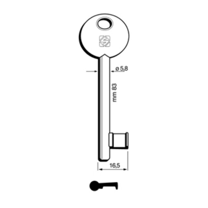 SILCA 6P1S CHIAVE PATENT DISP BRONZATA