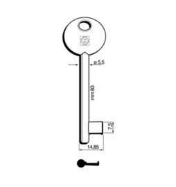 SILCA 6P2D CHIAVE PATENT DISP BRONZATA