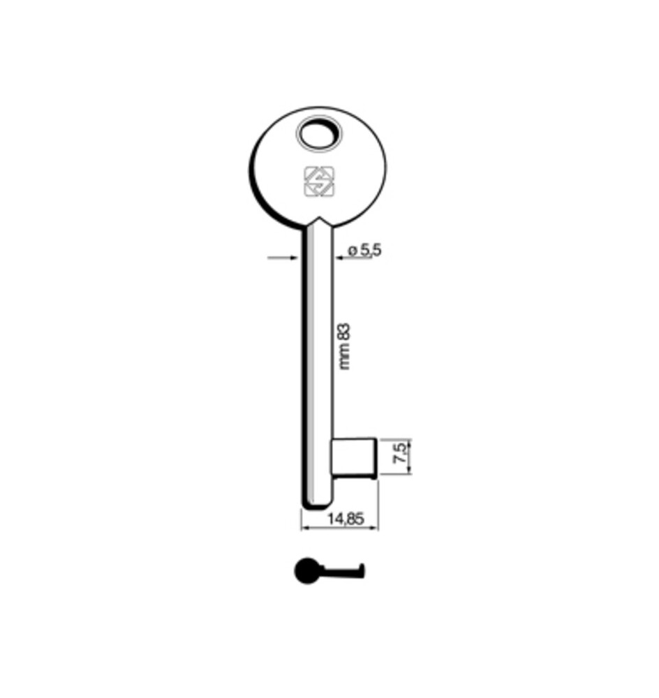 SILCA 6P2D CHIAVE PATENT DISP BRONZATA