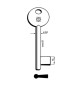 SILCA 6P9MP CHIAVE PATENT PASSEPARTOUT PIENA OTTONATA