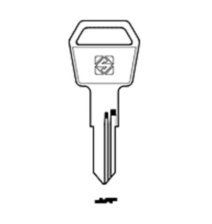 SILCA ALU1 CHIAVE PROFILO OTTONE