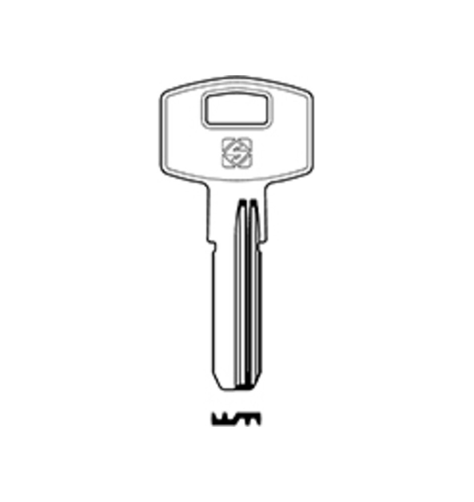 SILCA AMN2 CHIAVE PUNZONATA OTTONE