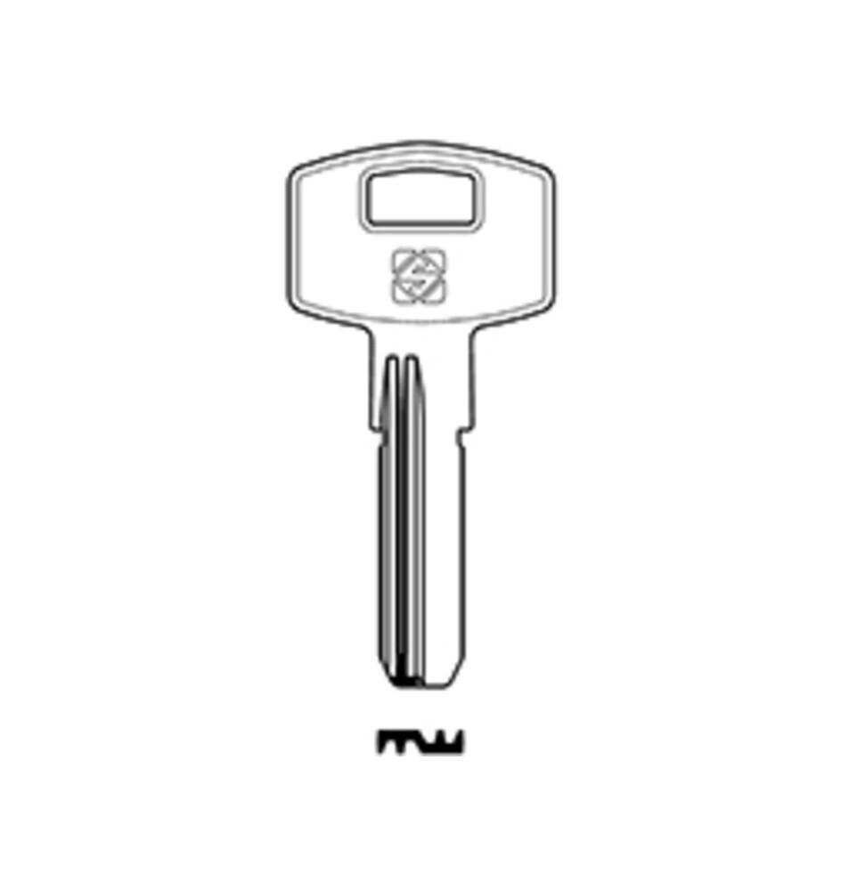 SILCA AMN2R CHIAVE PUNZONATA OTTONE