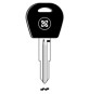 SILCA DWO5TE CHIAVE TRANSPONDER VUOTA OTTONE