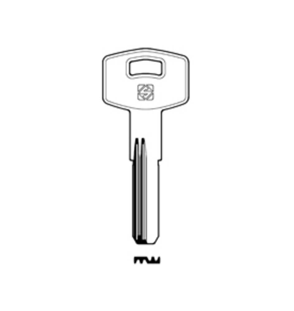 SILCA FI4R CHIAVE PUNZONATA OTTONE