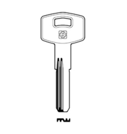 SILCA FI4R CHIAVE PUNZONATA OTTONE