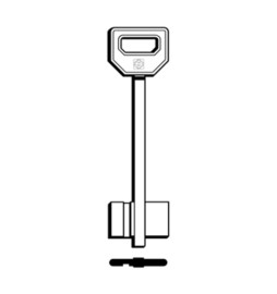 SILCA FQC CHIAVE DOPPIA MAPPA OTTONE