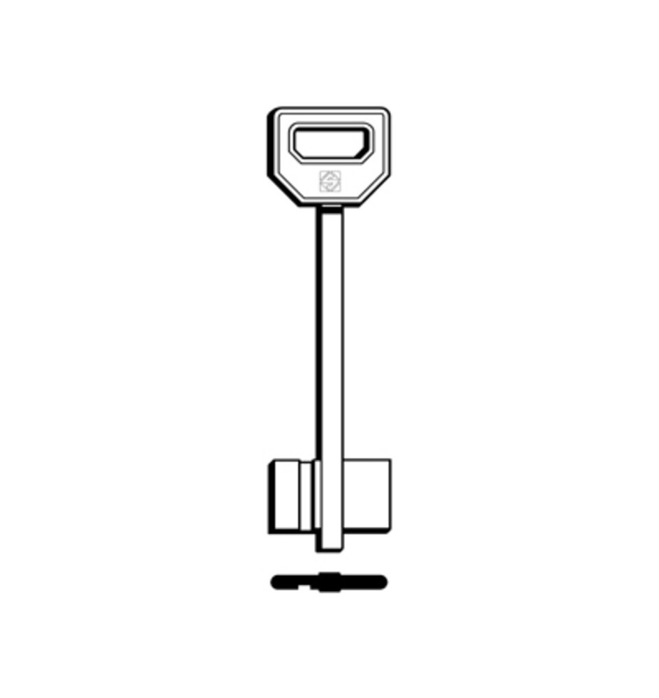 SILCA FQC CHIAVE DOPPIA MAPPA OTTONE