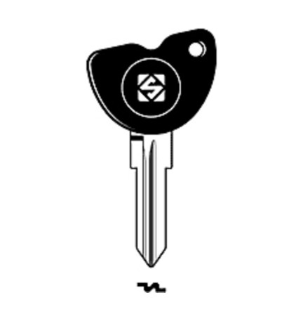 SILCA GT15RDP CHIAVE AUTO TESTA PLASTICA ACCIAIO BLU