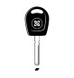 SILCA HU116TE CHIAVE TRANSPONDER VUOTA ACCIAIO