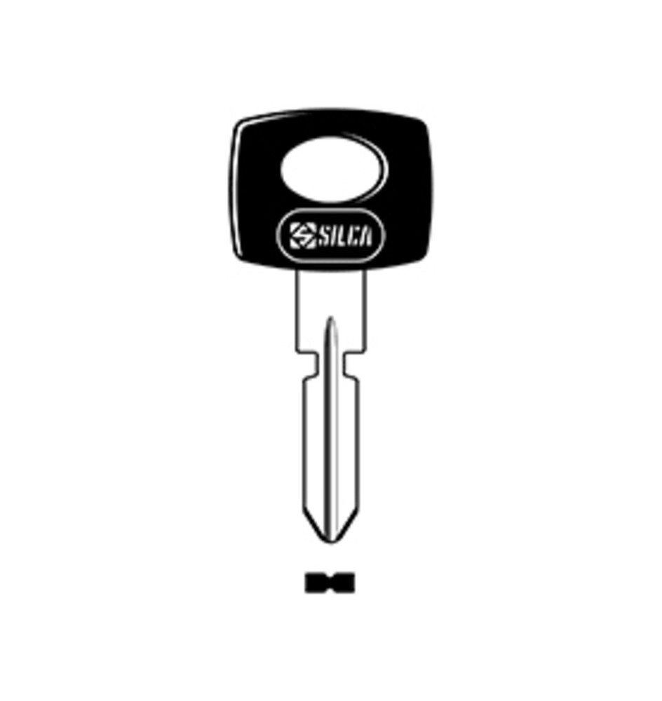 SILCA HU39P CHIAVE AUTO TESTA PLASTICA OTTONE